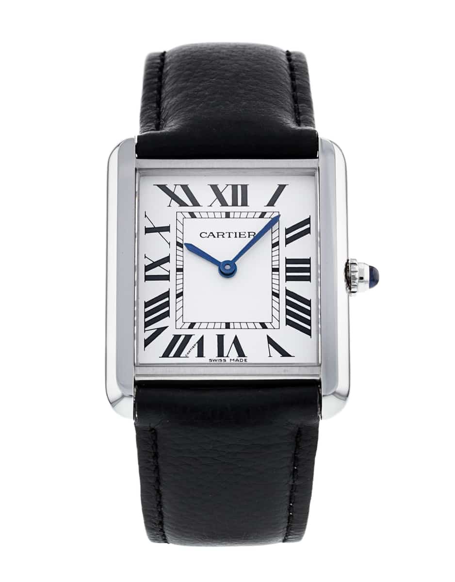 Cartier Tank Solo Silver Roman Numeral Dial